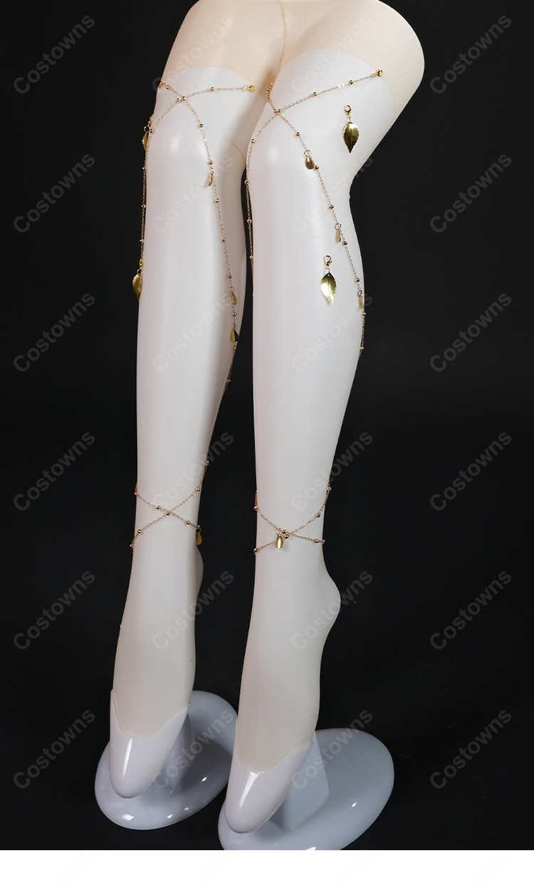 Fate/Grand Order Arcade カーマ(ミステイク) 第三再臨 コスプレ衣装 花飾り・大型リボン付き-8