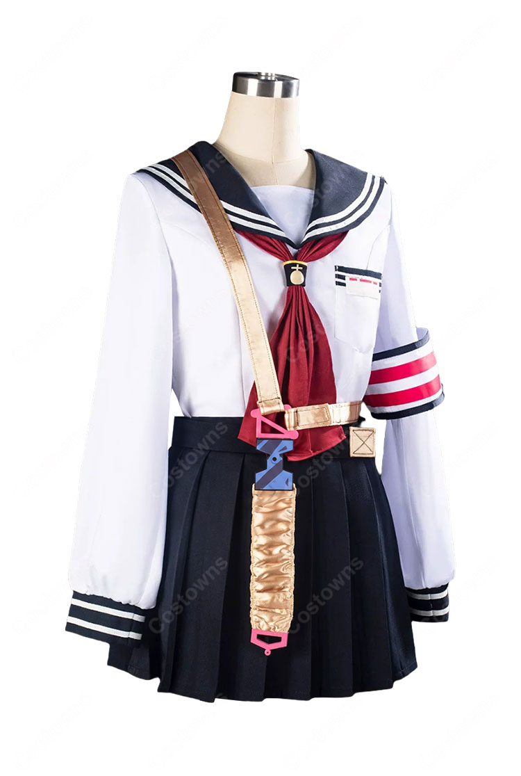 ブルーアーカイブ 七度ユキノ コスプレ衣装 SRT特殊学園 FOX小隊 セーラー制服風セット-4