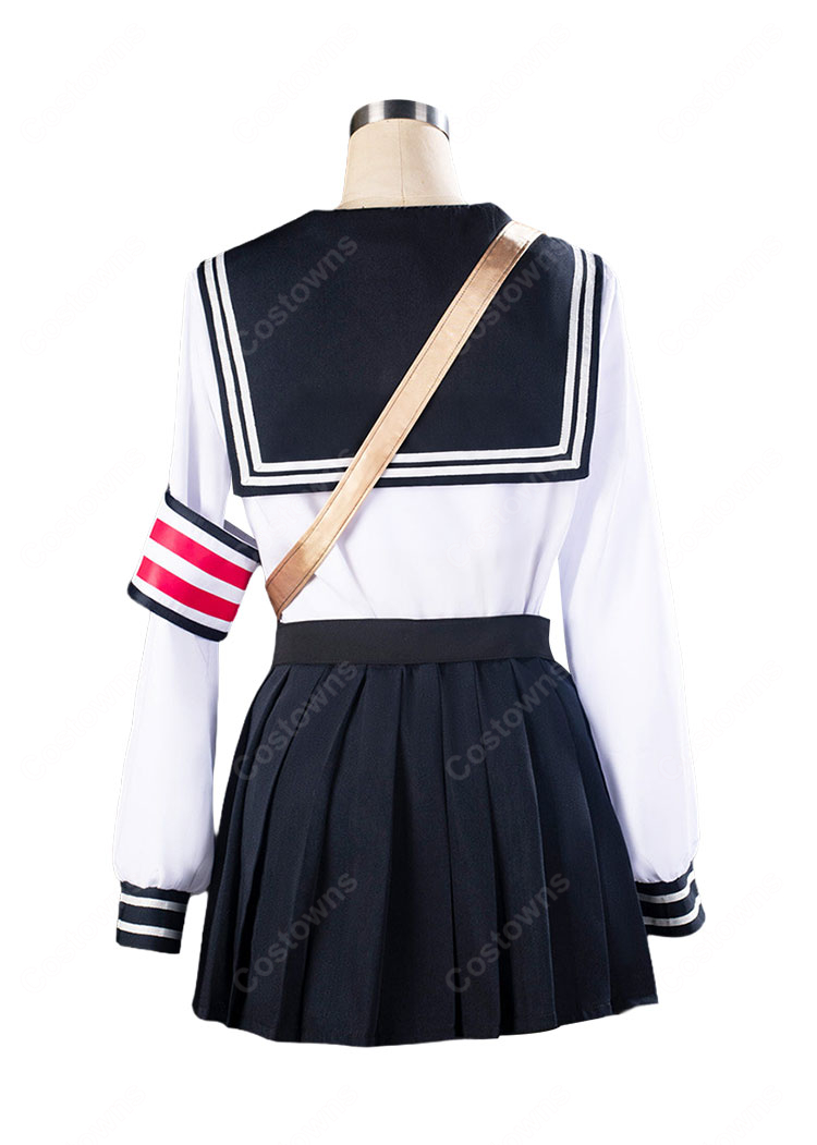 ブルーアーカイブ 七度ユキノ コスプレ衣装 SRT特殊学園 FOX小隊 セーラー制服風セット-5