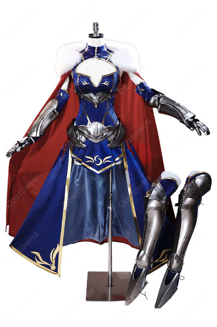 Fate/Grand Order アルトリア・ペンドラゴン(ランサー) 第三再臨 コスプレ衣装 マント・手袋付き 甲冑追加可-2