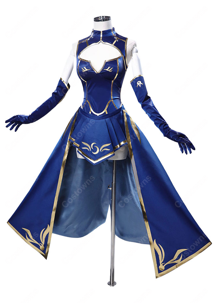Fate/Grand Order アルトリア・ペンドラゴン(ランサー) 第三再臨 コスプレ衣装 マント・手袋付き 甲冑追加可-5