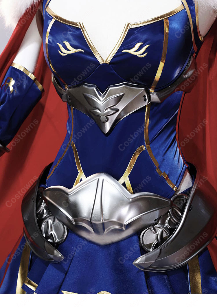 Fate/Grand Order アルトリア・ペンドラゴン(ランサー) 第三再臨 コスプレ衣装 マント・手袋付き 甲冑追加可-8