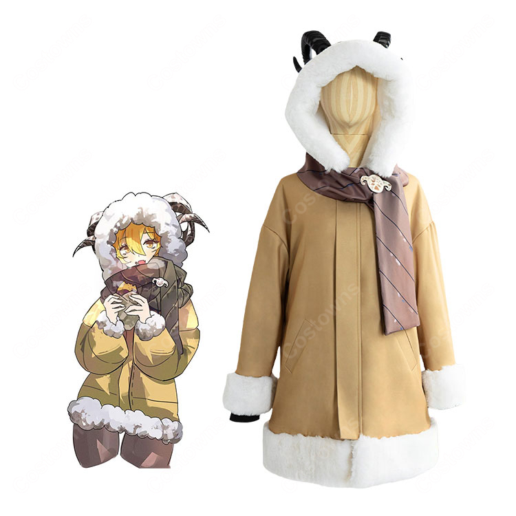 Limbus Company リンバス・カンパニー ドンキホーテ 黒獣-未 人格Ver. コスプレ衣装 フード付きコート 角付きセット-1