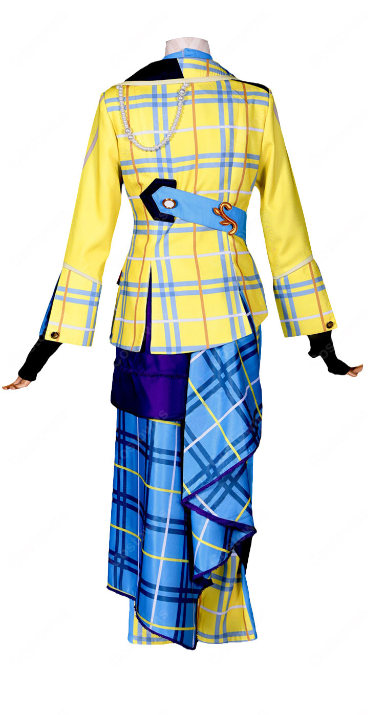 あんさんぶるスターズ!! 天城一彩 コトノハ衣装 コスプレ衣装 チェック柄ステージ衣装 フルセット-3