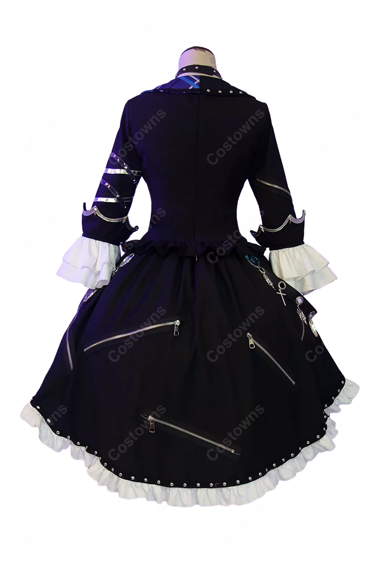 アイカツ! 氷上スミレ ブルーエンプレスコーデ いばらの女王 コスプレ衣装 王冠・アクセサリー付き-5