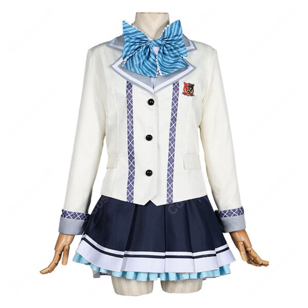 オンゲキ bright MEMORY 珠洲島有栖 コスプレ衣装 制服Ver. ジャケット・スカート・リボン付き元の画像