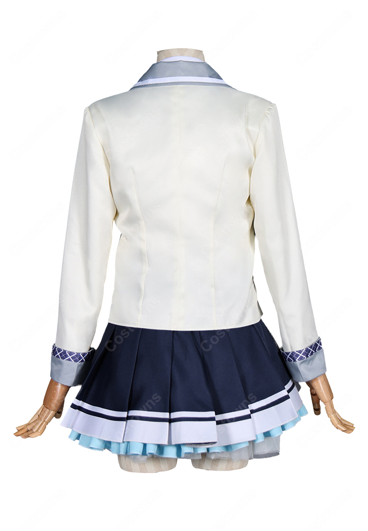 オンゲキ bright MEMORY 珠洲島有栖 コスプレ衣装 制服Ver. ジャケット・スカート・リボン付き-4