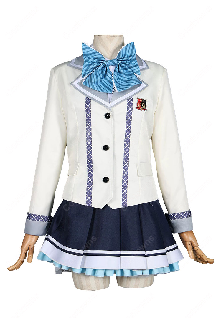 オンゲキ bright MEMORY 珠洲島有栖 コスプレ衣装 制服Ver. ジャケット・スカート・リボン付き-2