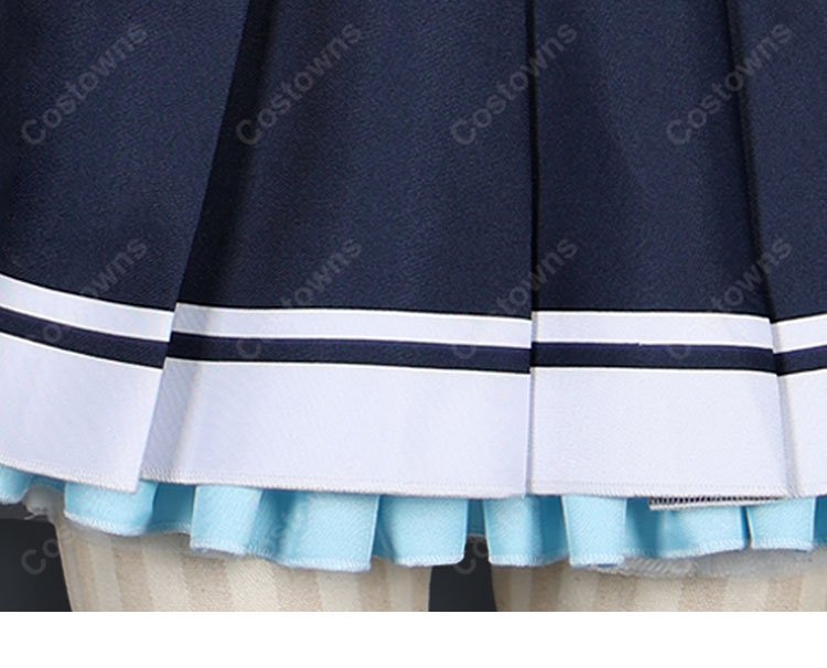 オンゲキ bright MEMORY 珠洲島有栖 コスプレ衣装 制服Ver. ジャケット・スカート・リボン付き-8