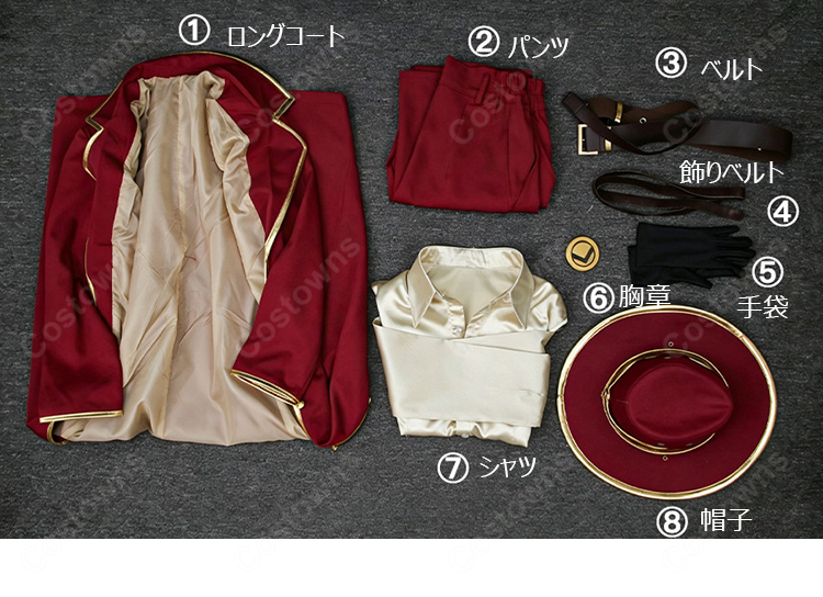 Limbus Company リンバス・カンパニー ヴァレンチーナ コスプレ衣装 第9章 通常衣装 ロングコート 帽子付き-18