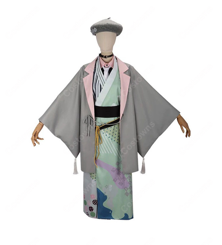 にじさんじ Dytica Happy Pack 2025 叢雲カゲツ コスプレ衣装 和装 ベレー帽付き-2