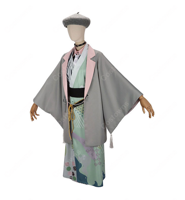にじさんじ Dytica Happy Pack 2025 叢雲カゲツ コスプレ衣装 和装 ベレー帽付き-3