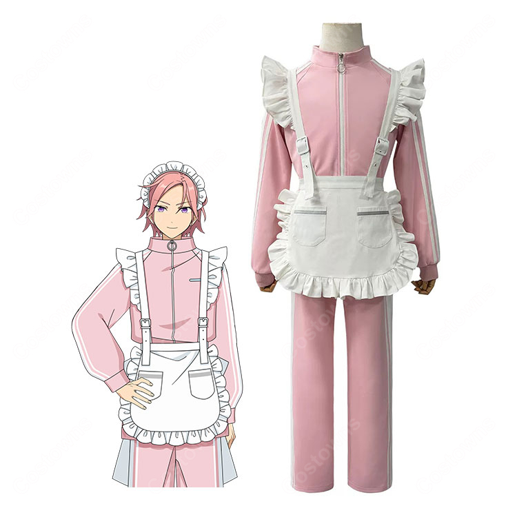 あんさんぶるスターズ!! 萌え萌え文化祭 ジャージメイド コスプレ衣装 ピンク・ブルー 全アイドル対応-1