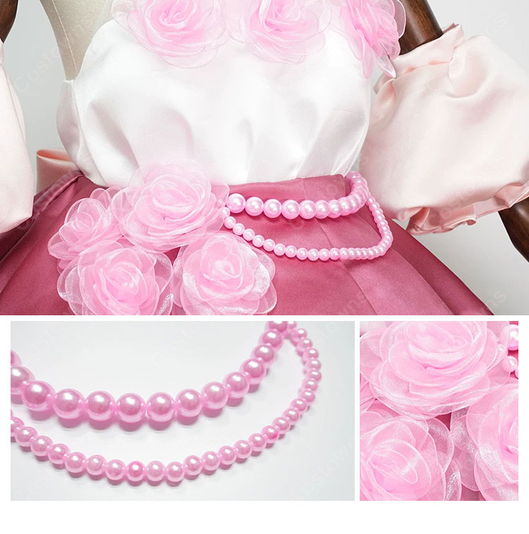 Re:ゼロから始める異世界生活 Royal Rose レム/ラム コスプレ衣装 ローズドレス イベント・撮影用-4