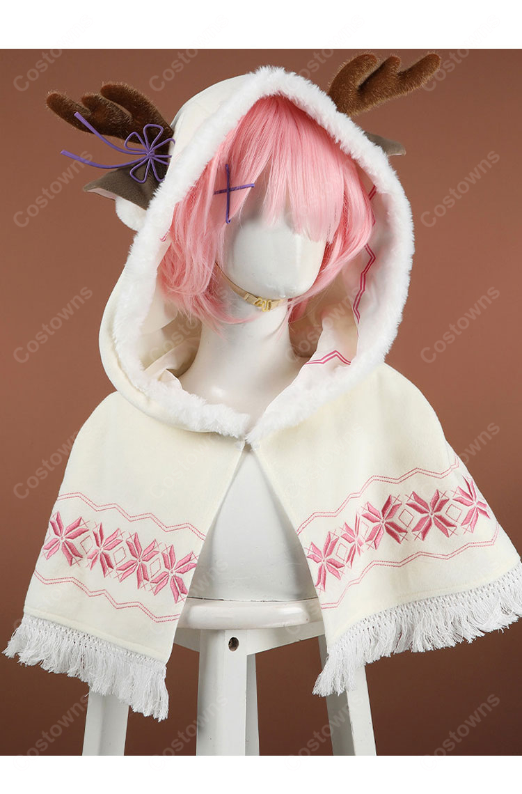 Re:ゼロから始める異世界生活 ラム クリスマスコス ver. コスプレ衣装 ケープ・ベル付き 冬イベント撮影-4