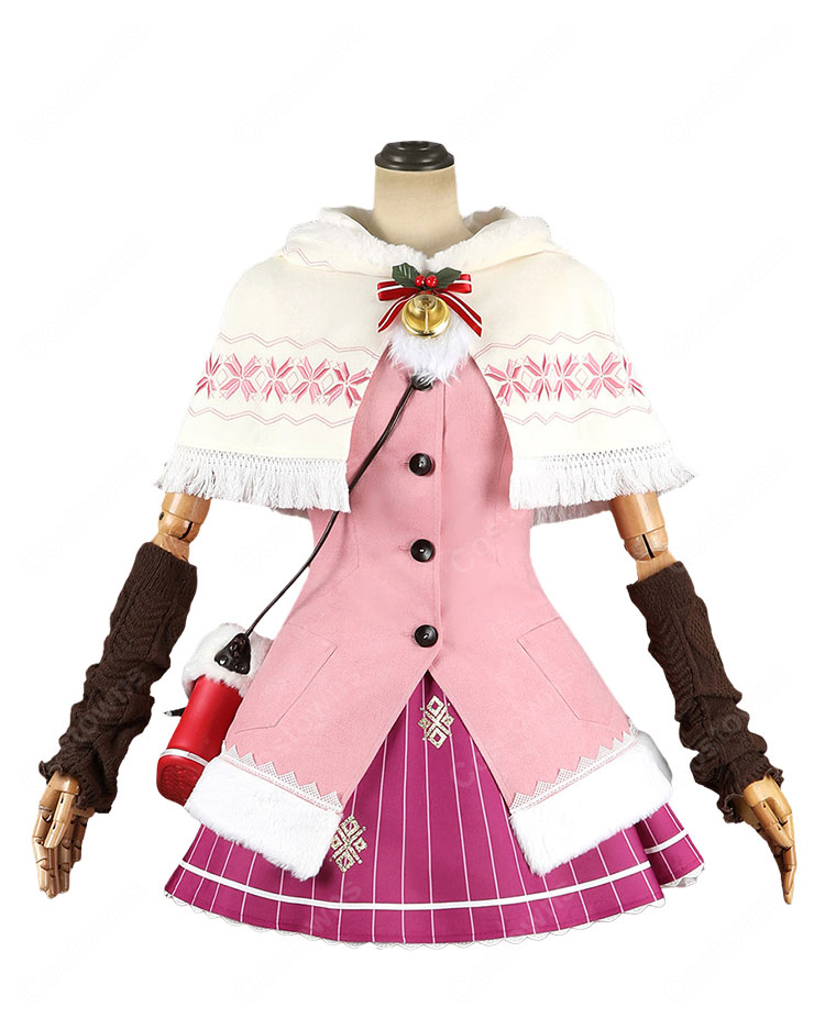 Re:ゼロから始める異世界生活 ラム クリスマスコス ver. コスプレ衣装 ケープ・ベル付き 冬イベント撮影-2