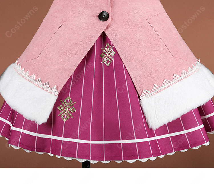 Re:ゼロから始める異世界生活 ラム クリスマスコス ver. コスプレ衣装 ケープ・ベル付き 冬イベント撮影-6