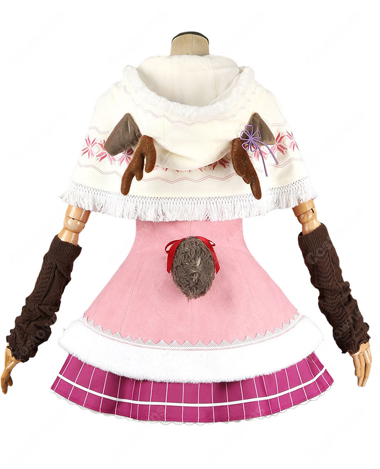 Re:ゼロから始める異世界生活 ラム クリスマスコス ver. コスプレ衣装 ケープ・ベル付き 冬イベント撮影-3