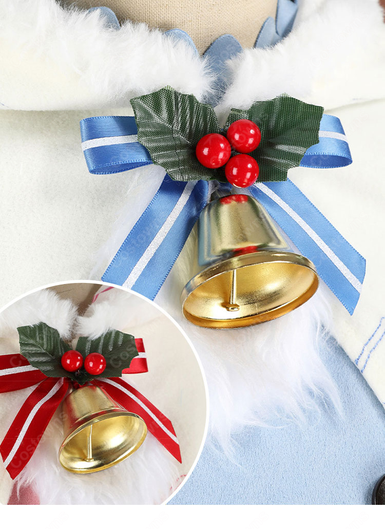 Re:ゼロから始める異世界生活 レム クリスマスコス ver. コスプレ衣装 トナカイ風ケープ・髪飾り付き-6