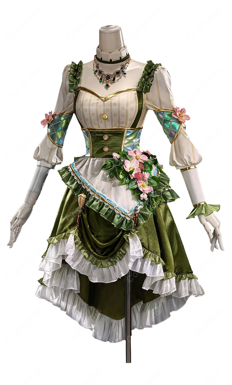 Identity V 第五人格 バーメイド デミ・バーボン 花野拾遺 SSR衣装 コスプレ衣装 フラワードレス-3