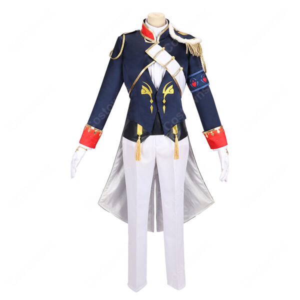 にじさんじ 夢追翔 共通衣装 コスプレ衣装 燕尾服風ジャケット・肩章付き 豪華6点セット VTuber ライブ・イベント・撮影向け オーダメイド可元の画像