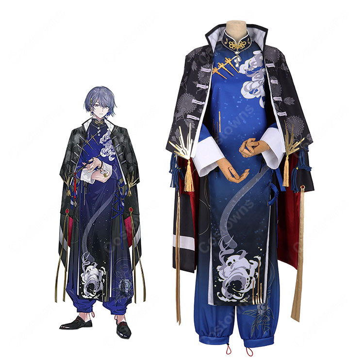 にじさんじ Dytica 2nd Anniversary 小柳ロウ コスプレ衣装 2周年記念 チャイナ風衣装 羽織付き 撮影・イベント向け-1