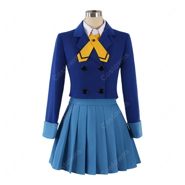 魔法騎士レイアース 龍咲海 コスプレ衣装 制服Ver. 青いジャケット・プリーツスカート・シャツ・リボン4点セット オーダメイド可元の画像