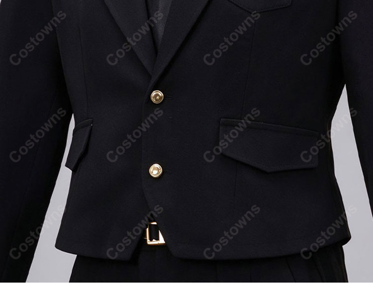Limbus Company リンバス・カンパニー リアン コスプレ衣装 人差し指の親方 黒スーツ 仮面・手袋付き 7点セット 撮影・イベント向け-18