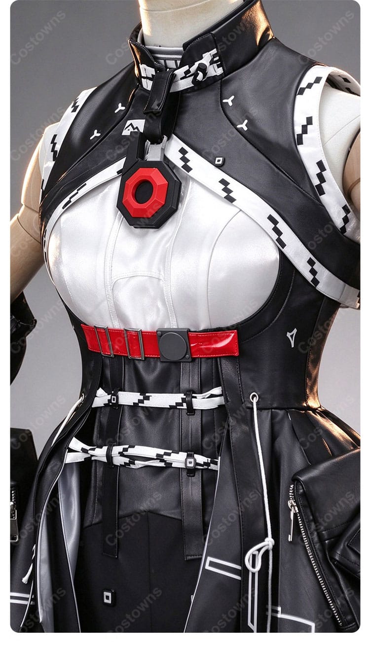 アークナイツ：エンドフィールド ティフォロス コスプレ衣装 角飾り・スカート・ポーチ付き ランタン道具追加購入可 イベント・撮影向け-15