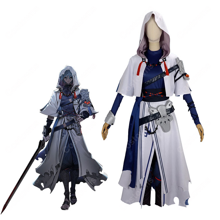 Fate/Grand Order ハサン・サッバーハ(アズライール) 霊基第一段階 コスプレ衣装 フード付きアウター 防具付きセット-1