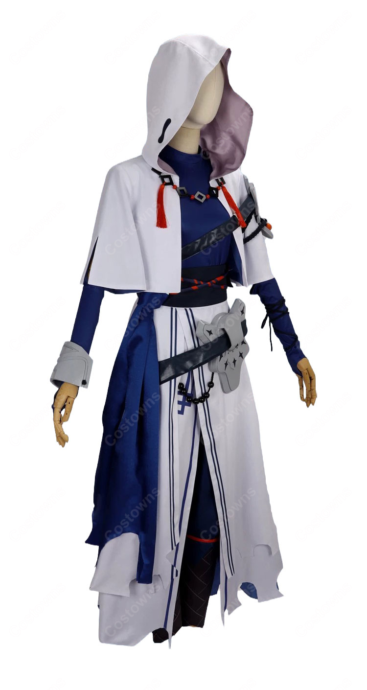 Fate/Grand Order ハサン・サッバーハ(アズライール) 霊基第一段階 コスプレ衣装 フード付きアウター 防具付きセット-3