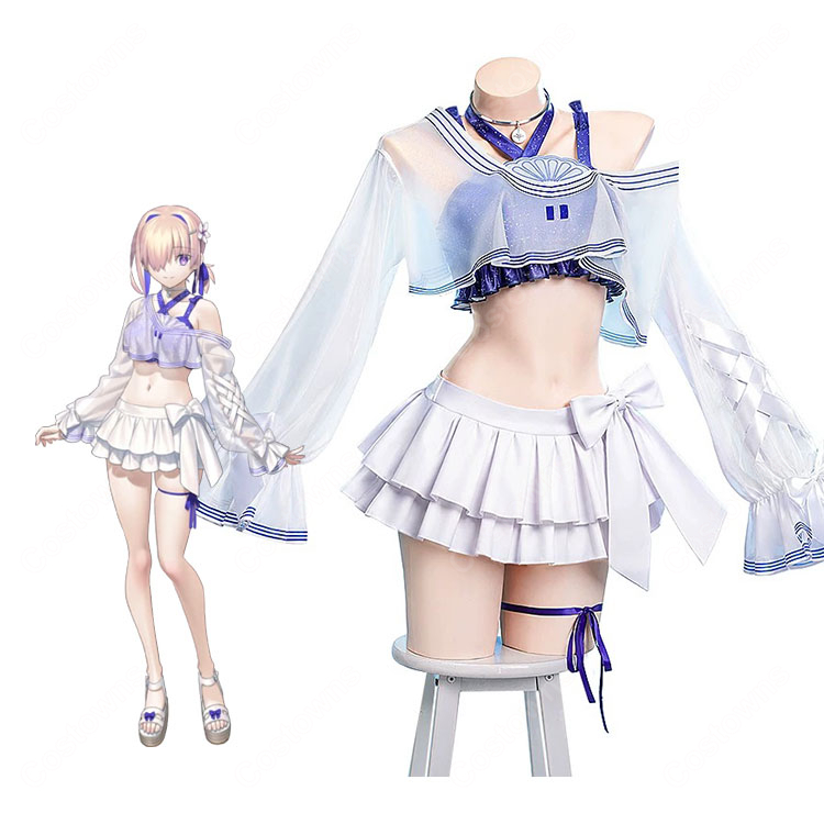 Fate/Grand Order マシュ・キリエライト 常夏の水着Ver.03 霊衣 コスプレ衣装-1