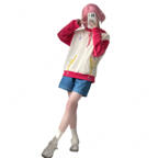 プロジェクトセカイ 鳳えむ April Fools Event 2026 コスプレ衣装 フード付きトップス＆パンツセット ワンダーランズ×ショウタイム