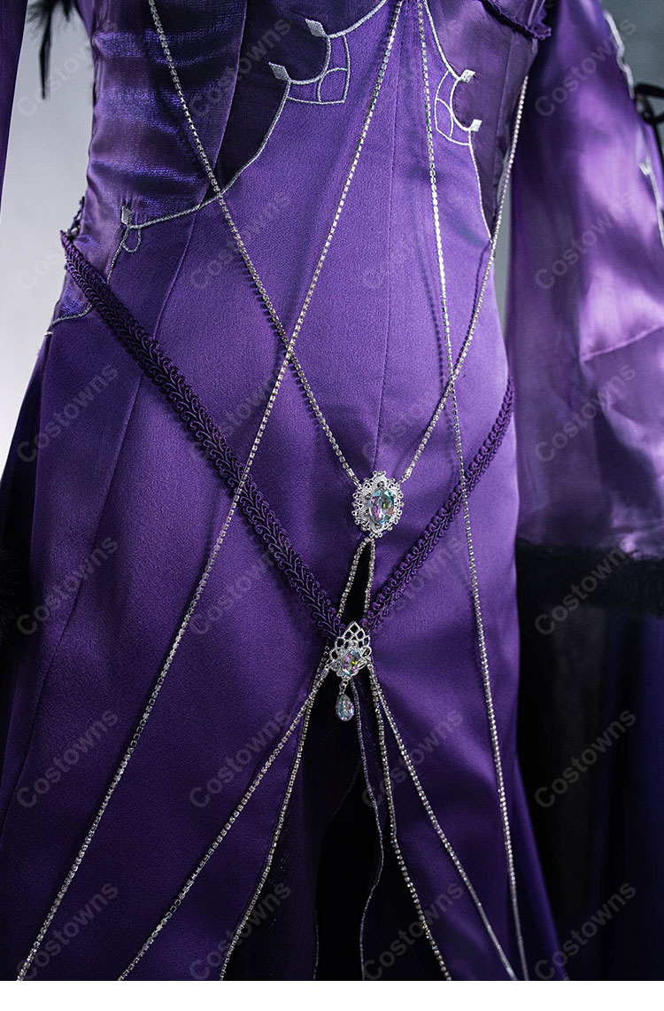 Fate/Grand Order スカサハ＝スカディ コスプレ衣装 女王風ドレスセット 装飾パーツ付き 撮影・イベント向け-13