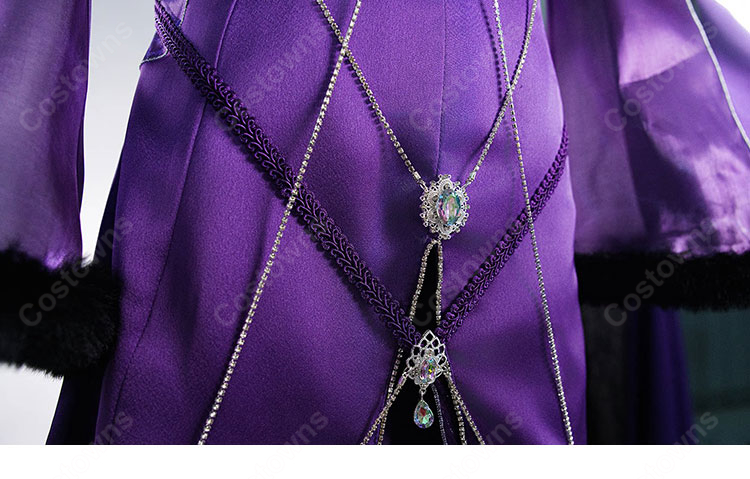 Fate/Grand Order スカサハ＝スカディ コスプレ衣装 女王風ドレスセット 装飾パーツ付き 撮影・イベント向け-7