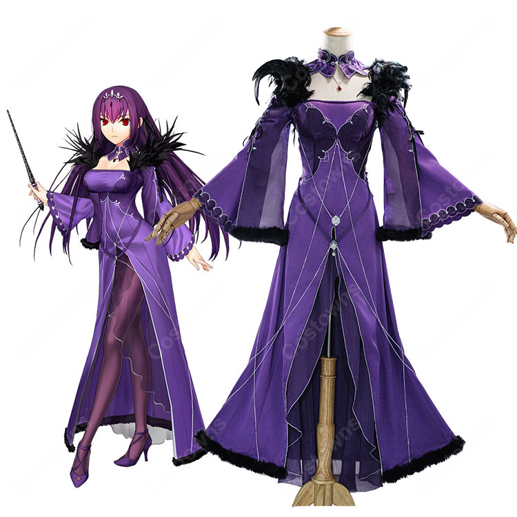 Fate/Grand Order スカサハ＝スカディ コスプレ衣装 女王風ドレスセット 装飾パーツ付き 撮影・イベント向け-1