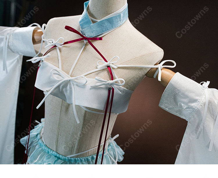 Fate/Grand Order 殺生院キアラ 水着 第三段階 コスプレ衣装 フィッシュテールスカート ロングドレス風 撮影向け-5