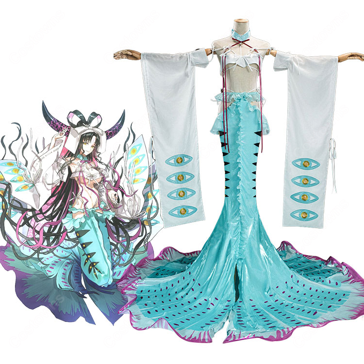 Fate/Grand Order 殺生院キアラ 水着 第三段階 コスプレ衣装 フィッシュテールスカート ロングドレス風 撮影向け-1