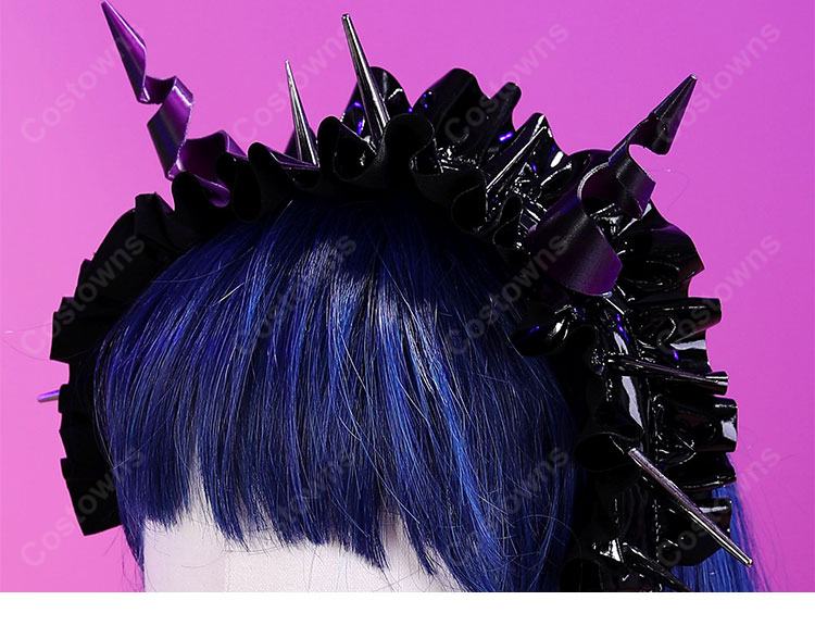 ダンガンロンパ セレスティア・ルーデンベルク 天使と悪魔Ver. コスプレ衣装 ゴシックロリータ風 バラ装飾付き 撮影 イベント対応-13