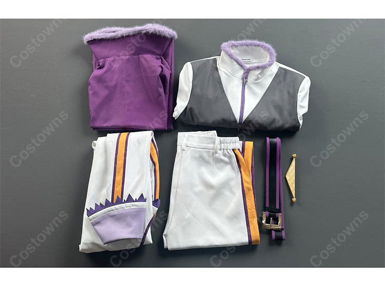 Re:ゼロから始める異世界生活 2nd season ナツキ・スバル 騎士叙勲式 UTAGE コスプレ衣装 マント・燕尾風ジャケット付き-9