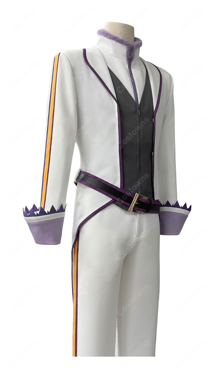 Re:ゼロから始める異世界生活 2nd season ナツキ・スバル 騎士叙勲式 UTAGE コスプレ衣装 マント・燕尾風ジャケット付き-5