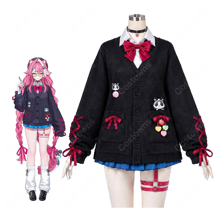 hololive English -Justice- ラオーラ・パンテーラ オタク女子制服衣装 コスプレ衣装-1