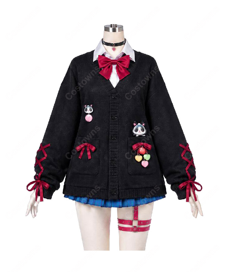 hololive English -Justice- ラオーラ・パンテーラ オタク女子制服衣装 コスプレ衣装-2