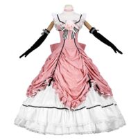 黒執事 シエル・ファントムハイヴ 駒鳥衣装 コスプレ衣装 ピンクドレス 帽子・手袋・アクセサリー付き XS～XXL(黒執事 コスプレ衣装)