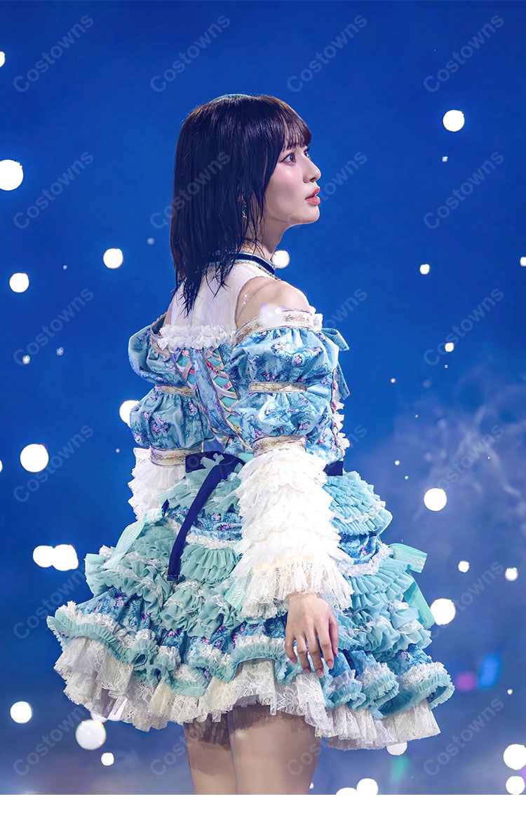≠ME 7th ANNIVERSARY PREMIUM CONCERT 冨田菜々風 メンバーカラードレス コスプレ衣装-4