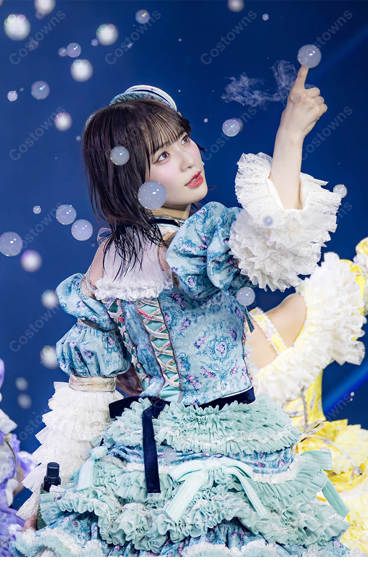≠ME 7th ANNIVERSARY PREMIUM CONCERT 冨田菜々風 メンバーカラードレス コスプレ衣装-5