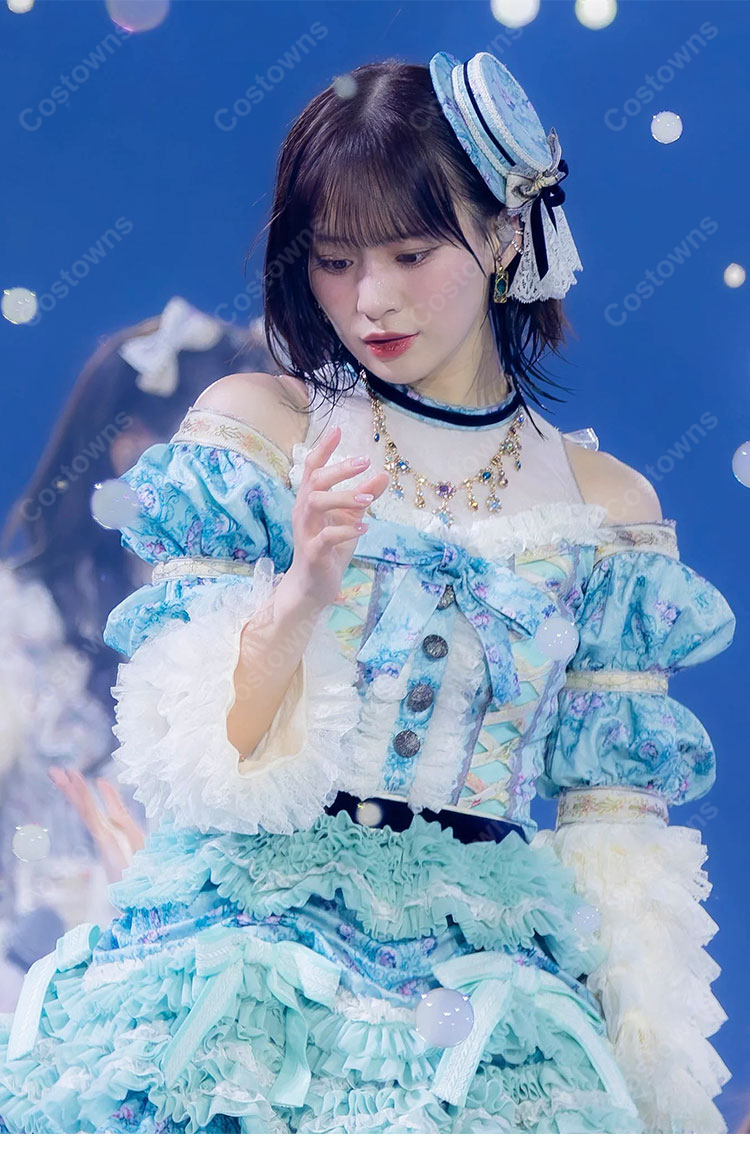 ≠ME 7th ANNIVERSARY PREMIUM CONCERT 冨田菜々風 メンバーカラードレス コスプレ衣装-3
