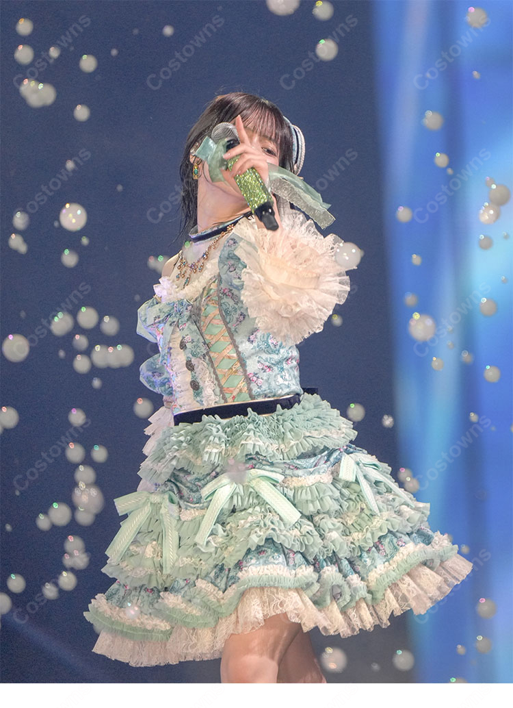 ≠ME 7th ANNIVERSARY PREMIUM CONCERT 冨田菜々風 メンバーカラードレス コスプレ衣装-2