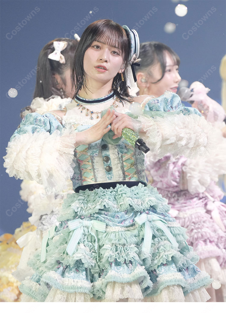 ≠ME 7th ANNIVERSARY PREMIUM CONCERT 冨田菜々風 メンバーカラードレス コスプレ衣装-1