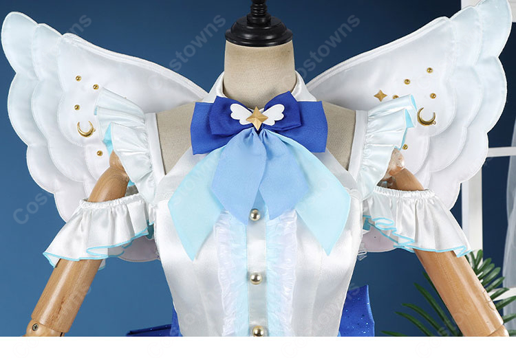 ラブライブ！ μ'sメンバー全9人対応 エンジェル風ステージ衣装 コスプレ衣装 ワンピース・腰リボン付き XS～XXL-6